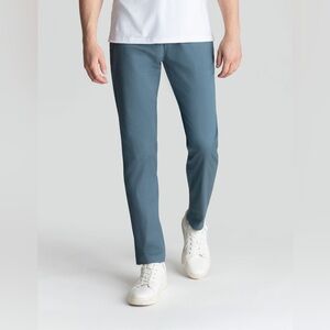 Birddogs Boom Stretch Khakis Pants 38x32 Steel Blue No Liner Slim Fit